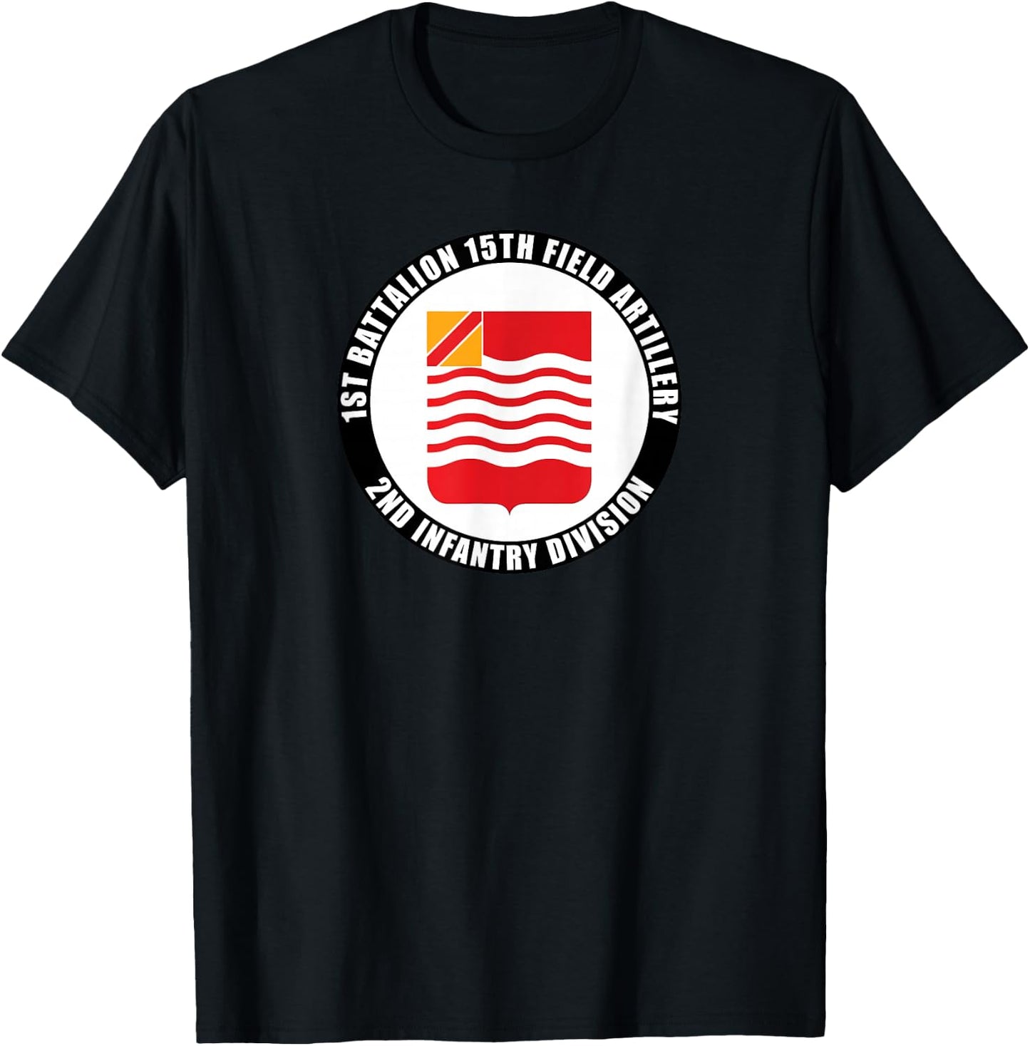 1st Battalion 15th Field Artillery 2nd Infantry Division T-Shirt - T-Shirt | Black