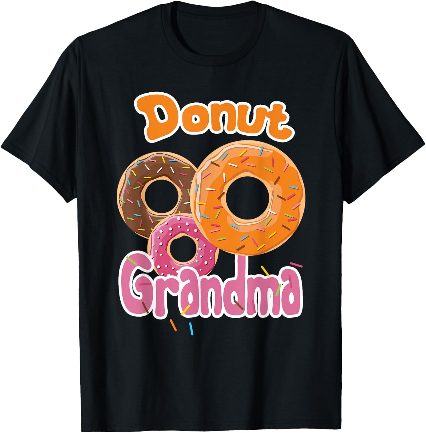 Donut Grandma shirt T-Shirt - T-Shirt | Black