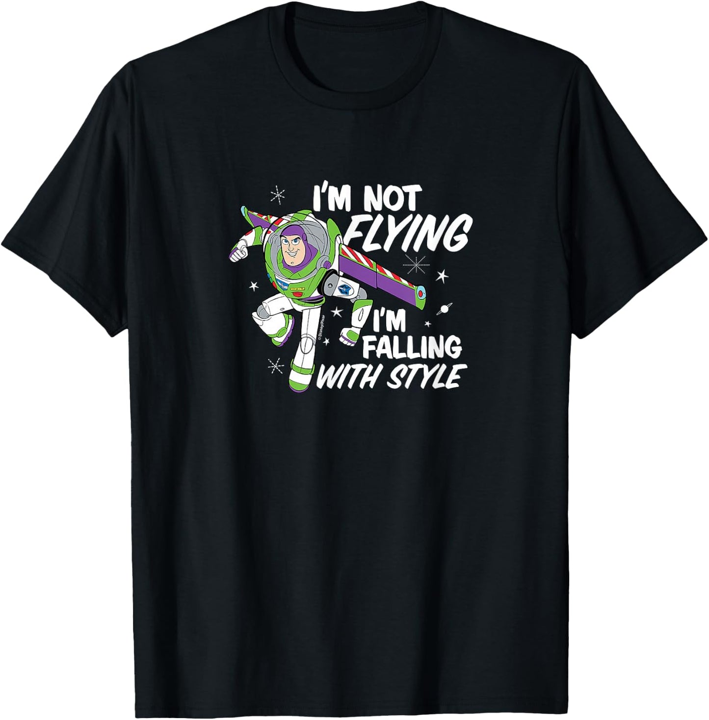 Toy Story - I'm Not flying, I'm Falling With Style T-Shirt - T-Shirt | Black