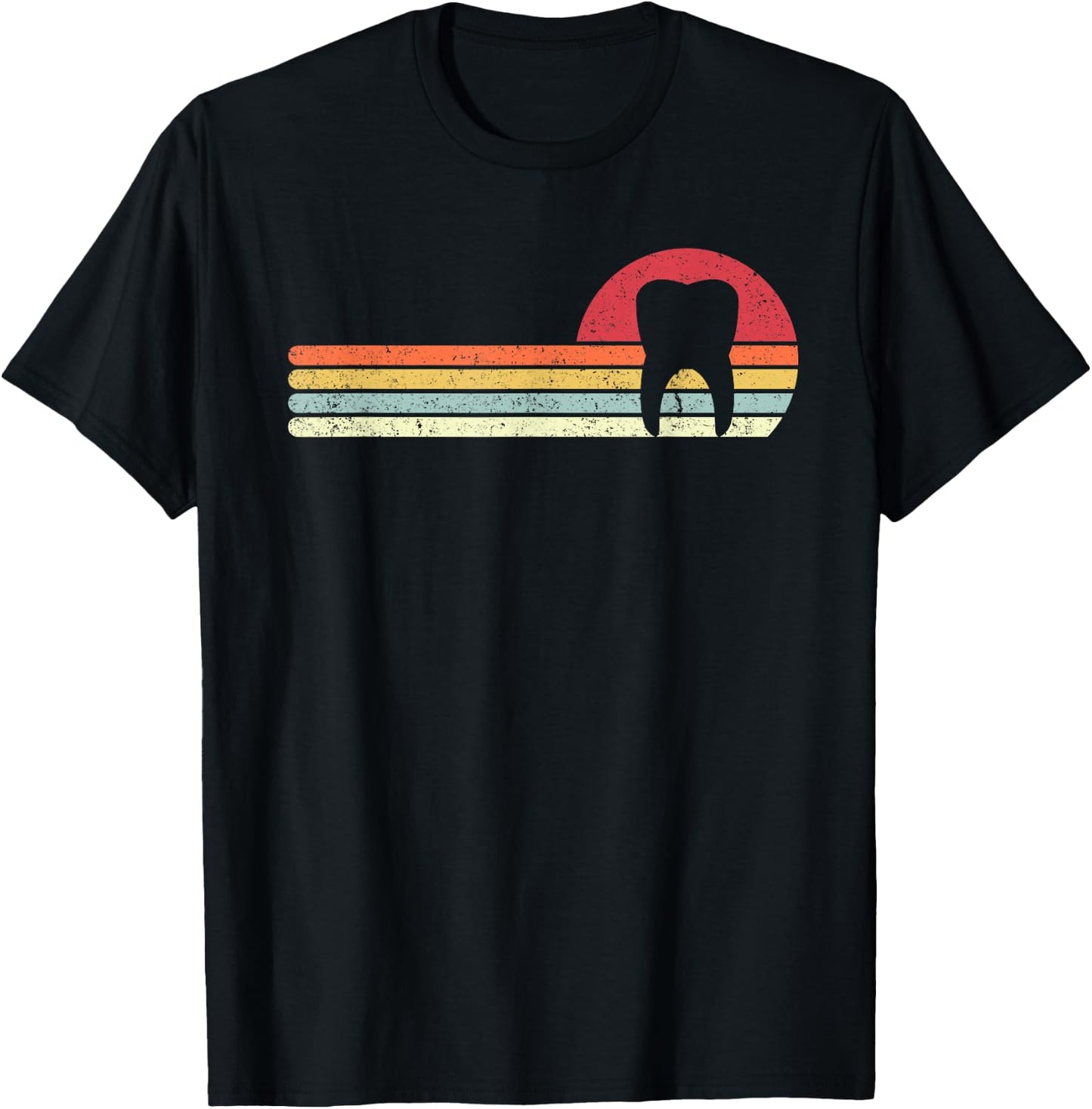 Dentist Shirt. Retro Style Tooth T-Shirt - T-Shirt | Black
