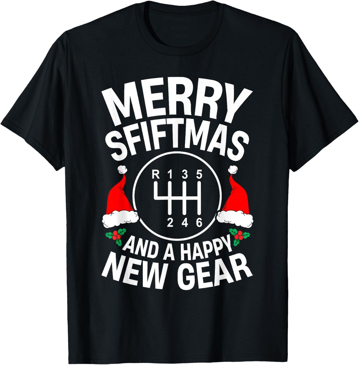 Car Guy Funny Auto Racing Mechanic Manual Christmas Car Love T-Shirt - T-Shirt | Black