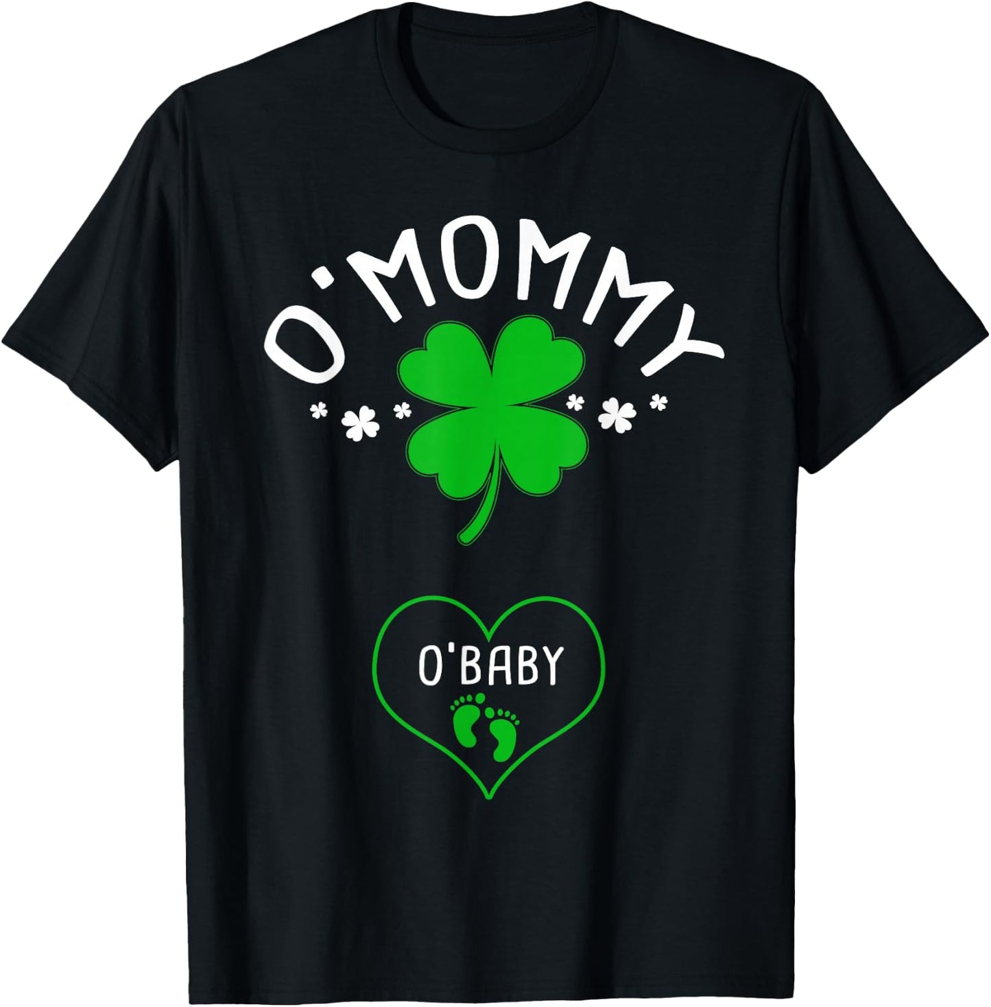 St Patricks Day Pregnancy Announcement Matching Couple T-Shirt - T-Shirt | Black
