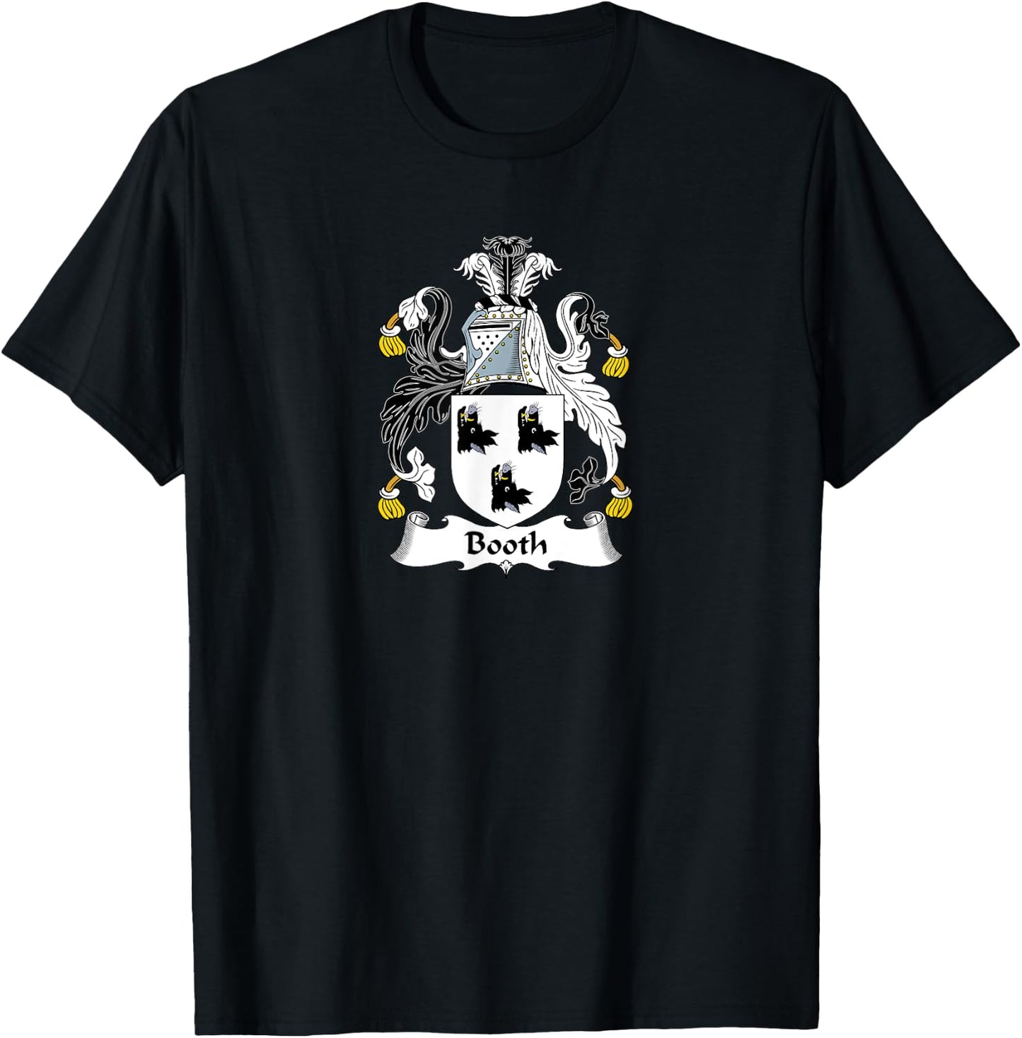 Booth Coat of Arms - Family Crest Shirt T-Shirt - T-Shirt | Black