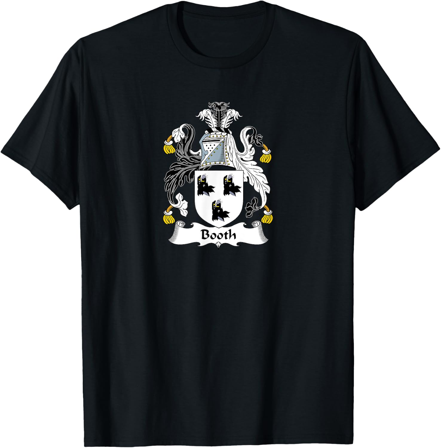 Booth Coat of Arms - Family Crest Shirt T-Shirt - T-Shirt | Black