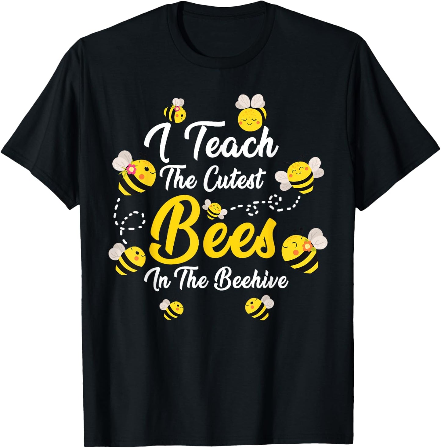 Cute I Teach The Cutest Bees In The Beehive Teacher's Day Women Kids T-Shirt - T-Shirt | Black