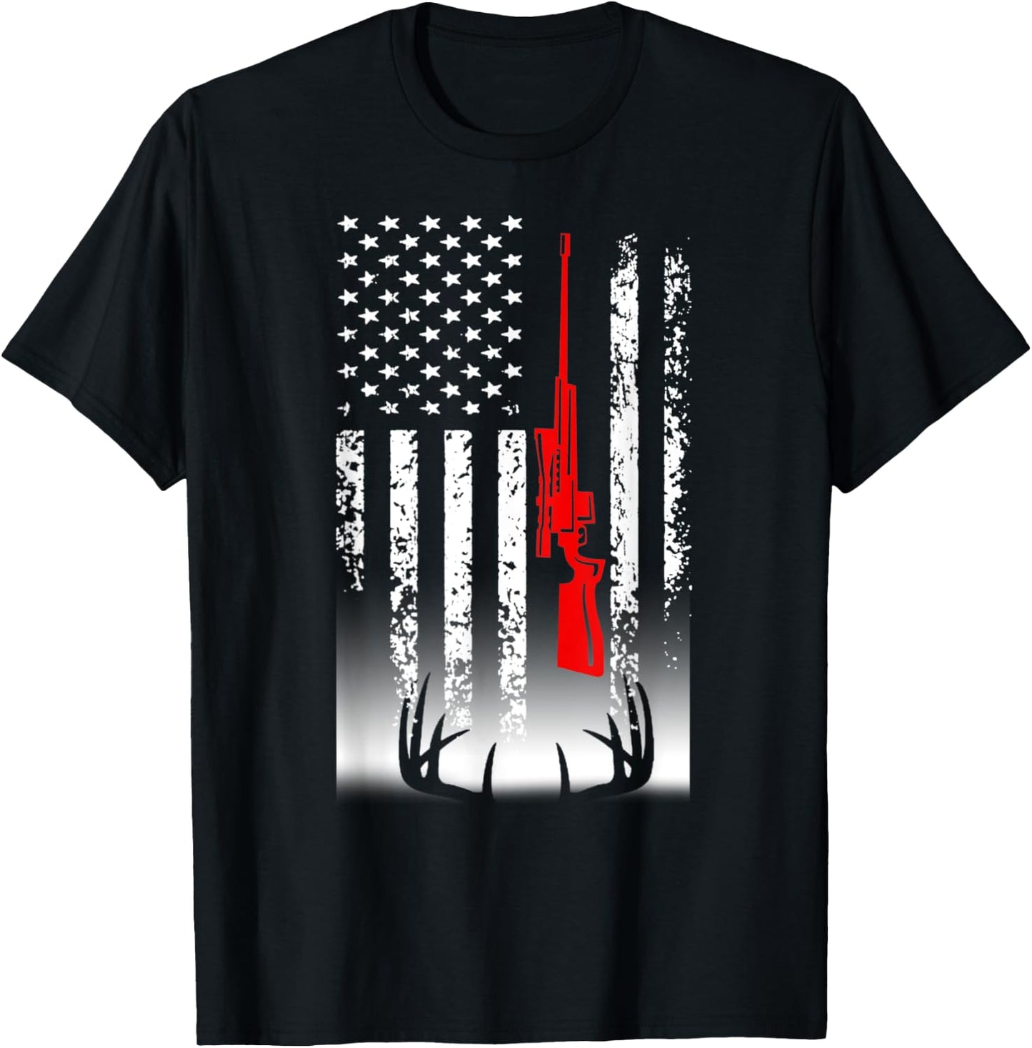 Deer Hunting & Fast Food T-Shirt - T-Shirt | Black