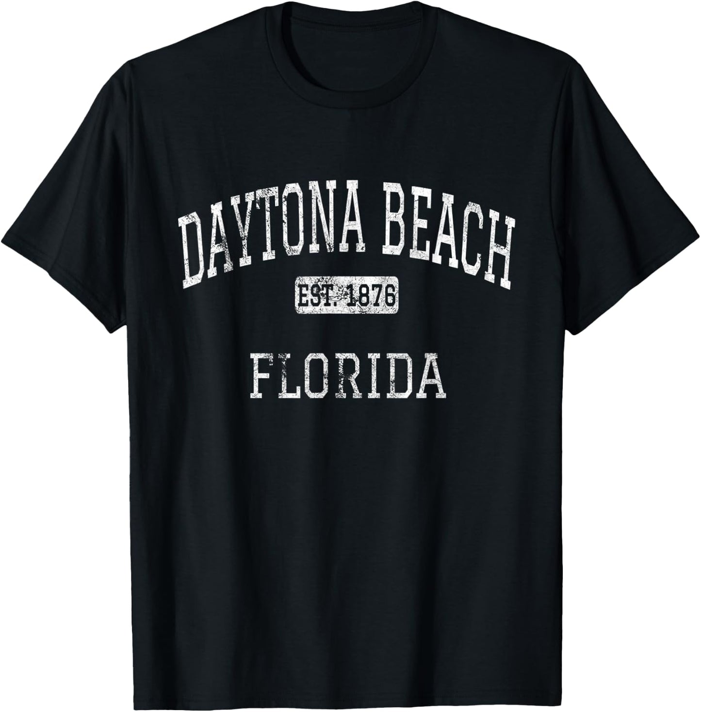 Daytona Beach Florida FL Vintage T-Shirt - T-Shirt | Black