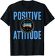 Positive Attitude Pilot Aviation Attitude Indicator T-Shirt - T-Shirt | Black