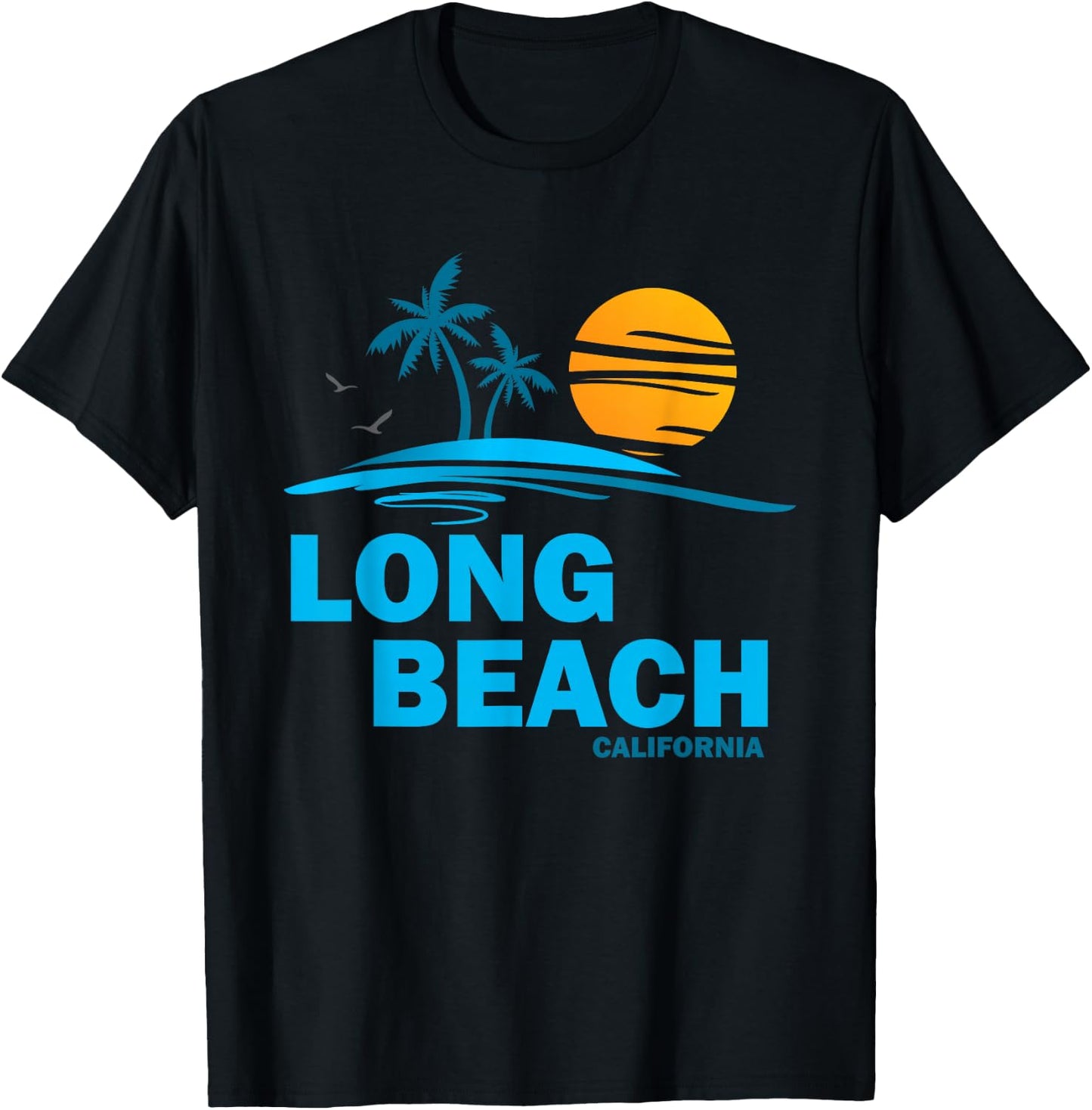 Long Beach California Souvenir T-Shirt - T-Shirt | Black