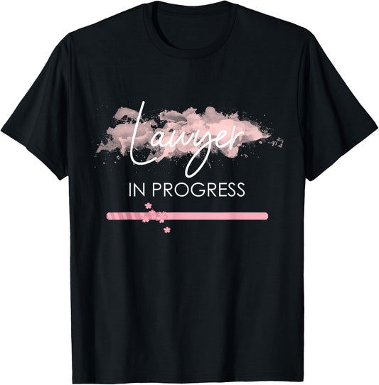 Funny Lawyer in Progress Law School Students Women Girls T-Shirt - T-Shirt | Black