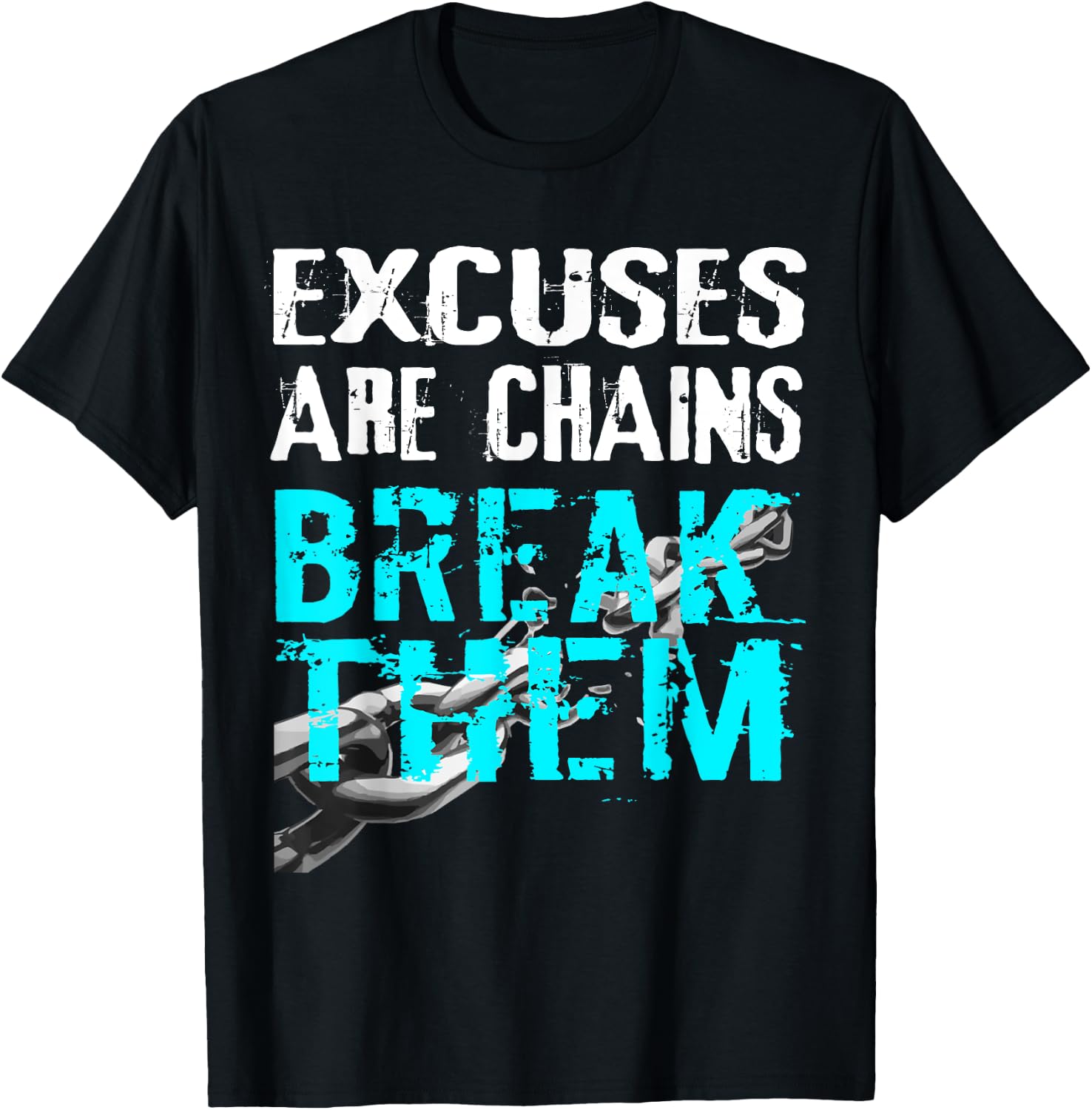 No Excuses Motivation Gym Workout Exercise Shirt T-Shirt - T-Shirt | Black