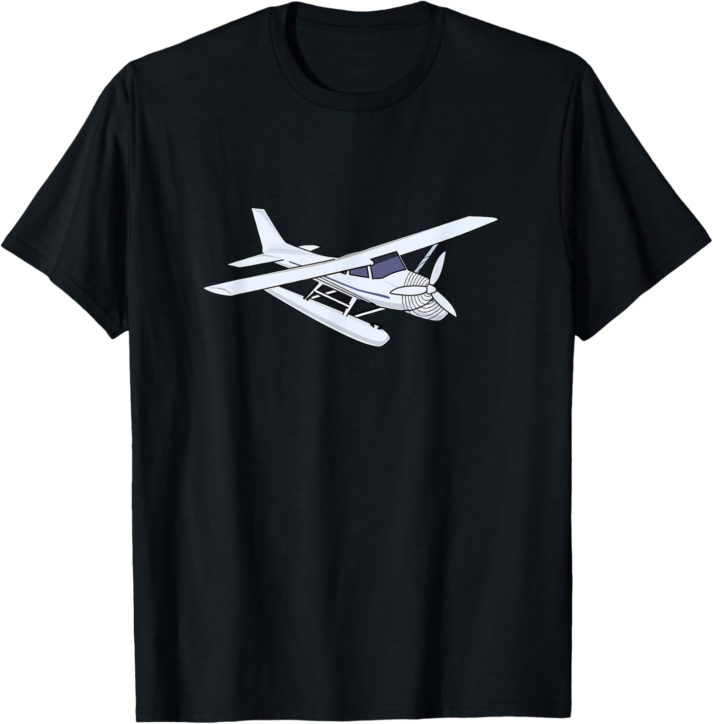 Float Plane Aeroplane Aviation T-Shirt - T-Shirt | Black