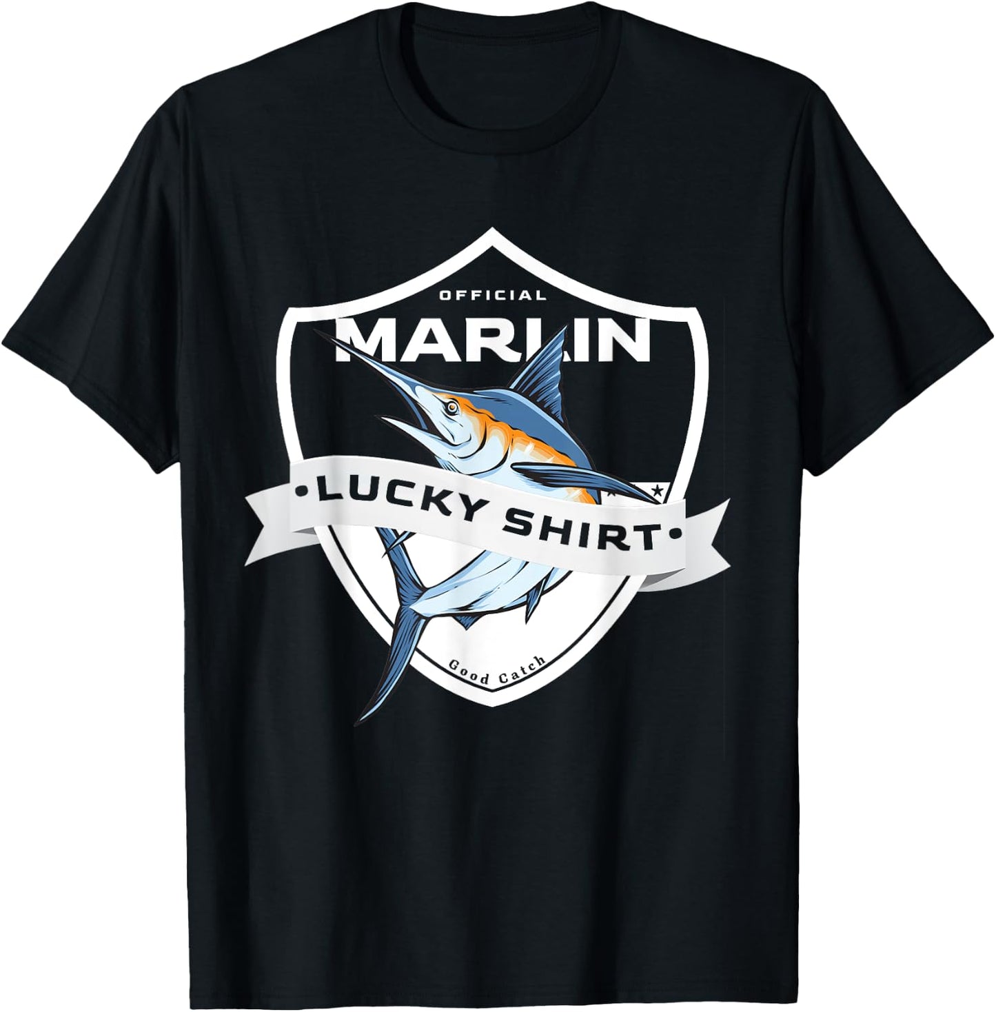 Makaira Lucky Shirt Funny Accessories to Marlin Fishing T-Shirt - T-Shirt | Black
