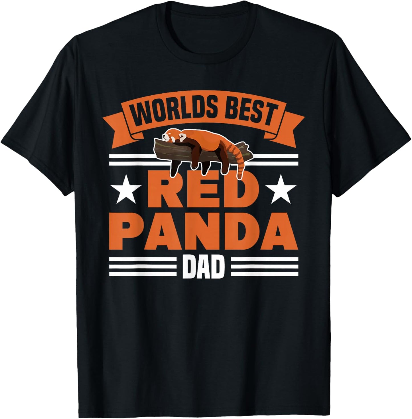 Zookeeper Worlds Best Red Panda Dad Red Panda Girl T-Shirt - T-Shirt | Black