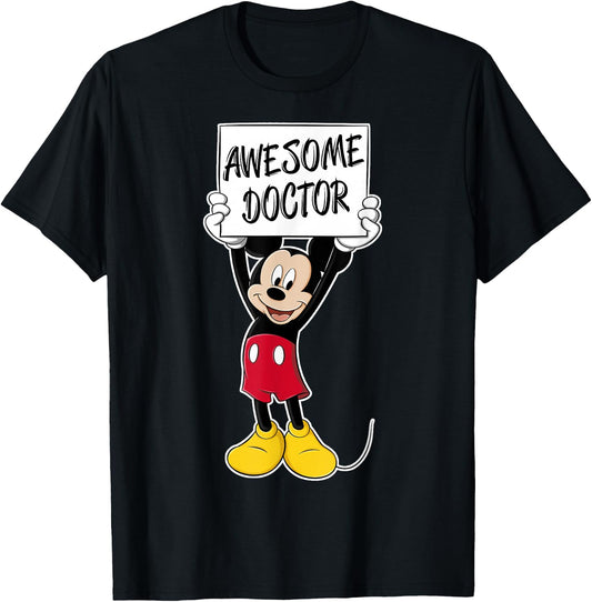 Disney Mickey Mouse Awesome Doctor T-Shirt - T-Shirt | Black