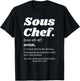 Sous Chef T Shirt - Funny Definition T-Shirt - T-Shirt | Black