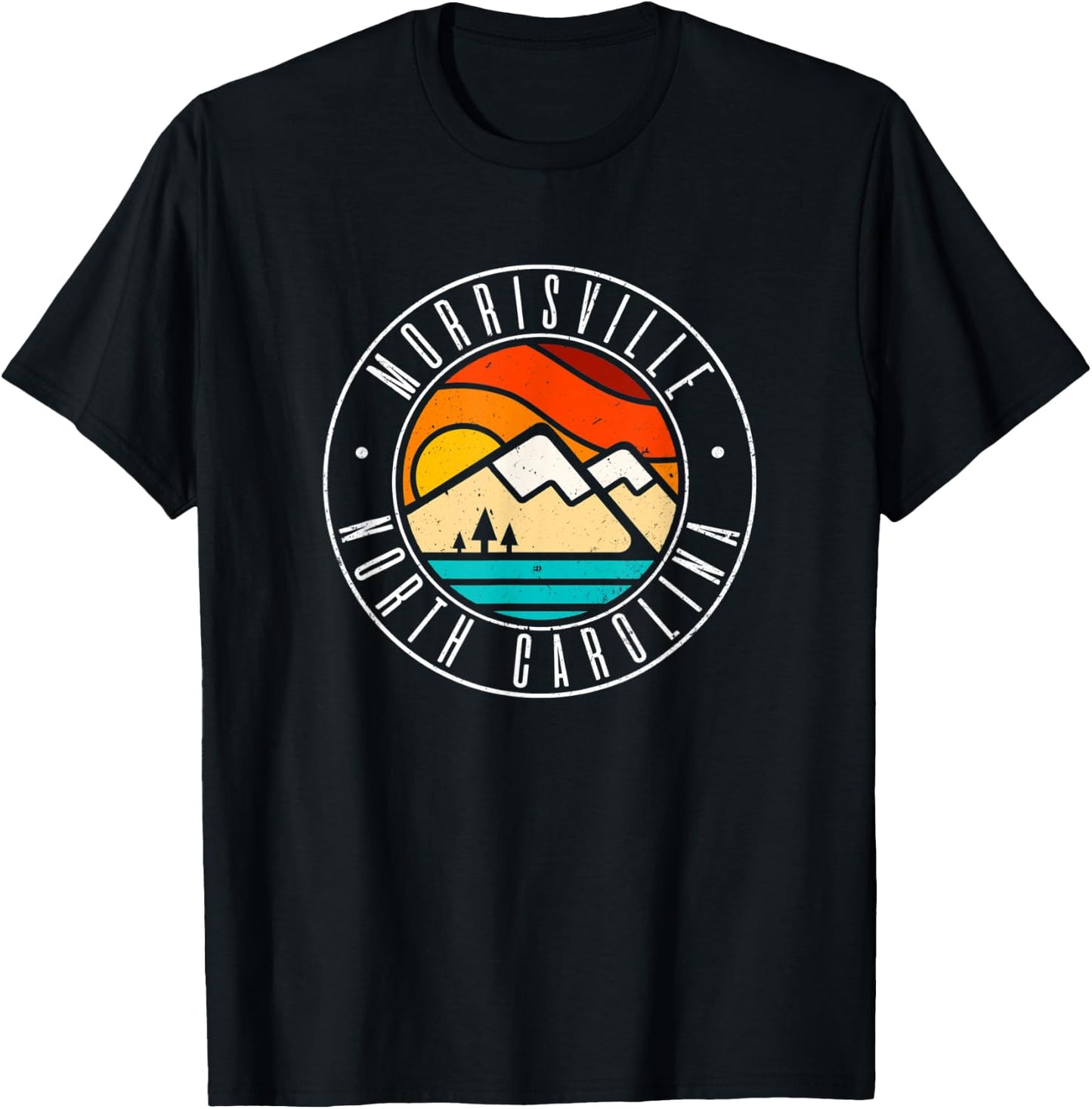 Minimalist Outdoors Morrisville North Carolina NC T-Shirt - T-Shirt | Black