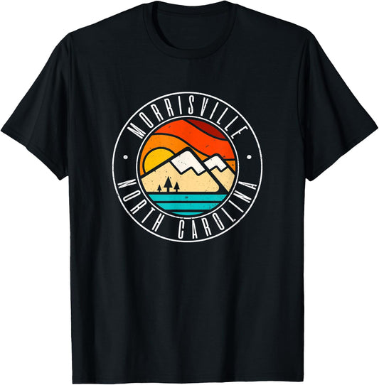 Minimalist Outdoors Morrisville North Carolina NC T-Shirt - T-Shirt | Black