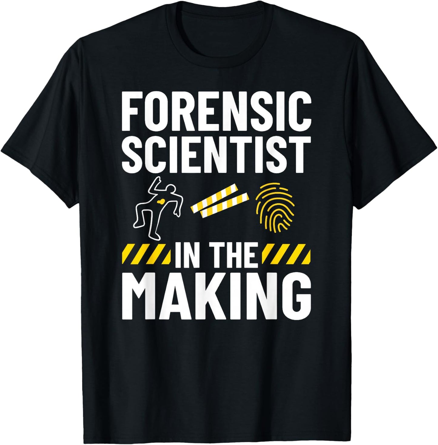 Forensic Science Technician Crime Scene Investigator T-Shirt - T-Shirt | Black
