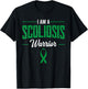 Scoliosis Warrior Orthopedic Scoliometer Green Ribbon Gift T-Shirt - T-Shirt | Black