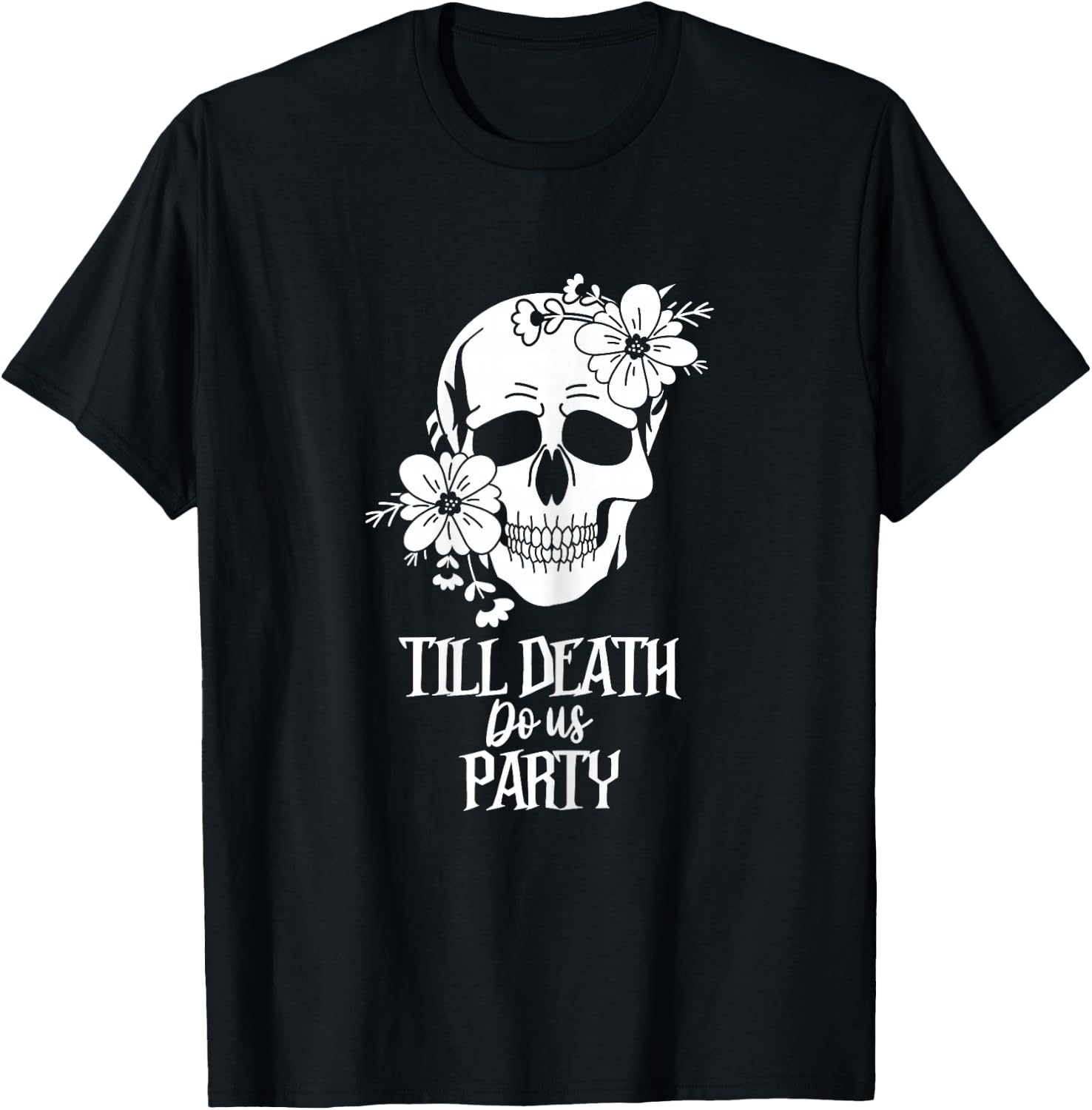Bride or Die Skull Halloween Gothic Style Bachelorette Party T-Shirt - T-Shirt | Black