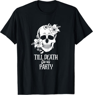 Bride or Die Skull Halloween Gothic Style Bachelorette Party T-Shirt - T-Shirt | Black