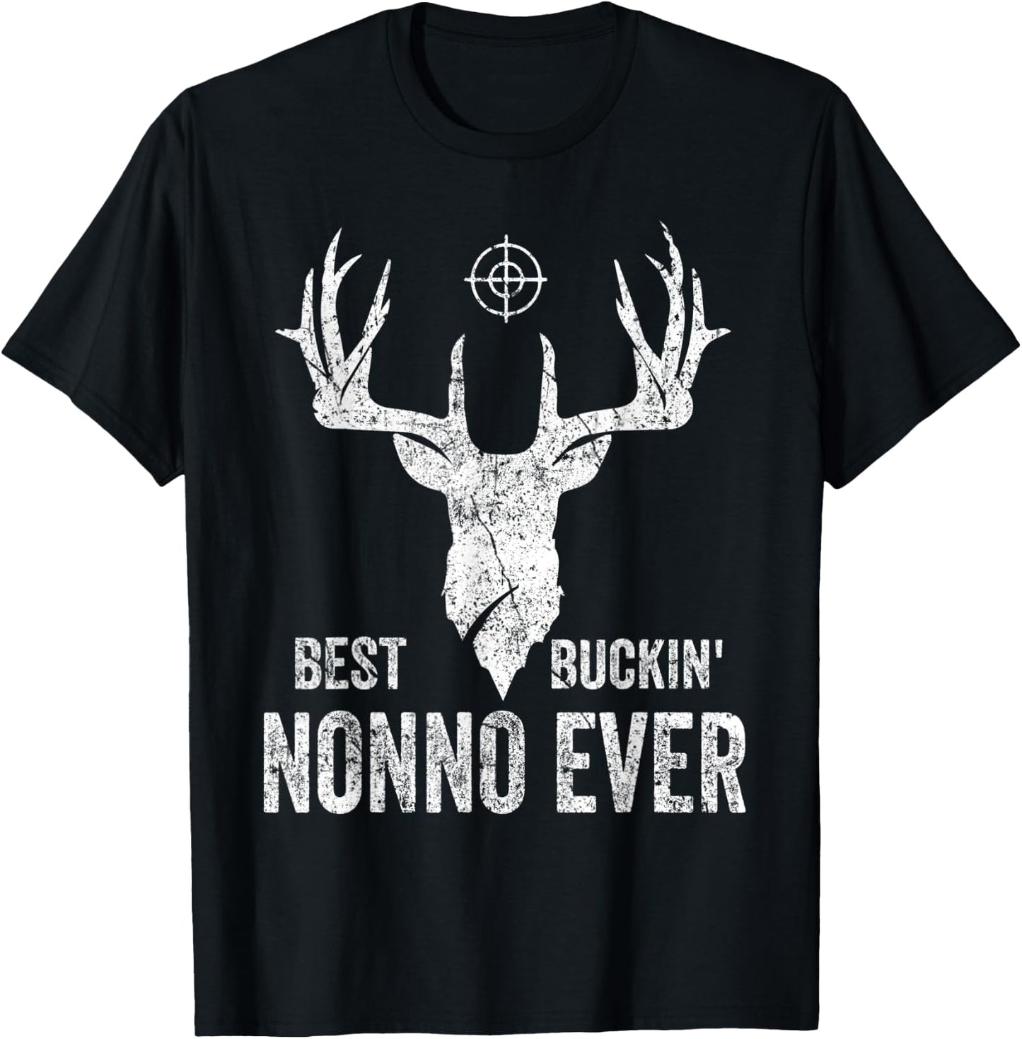 Best Buckin Nonno Ever Deer Hunters T-Shirt - T-Shirt | Black