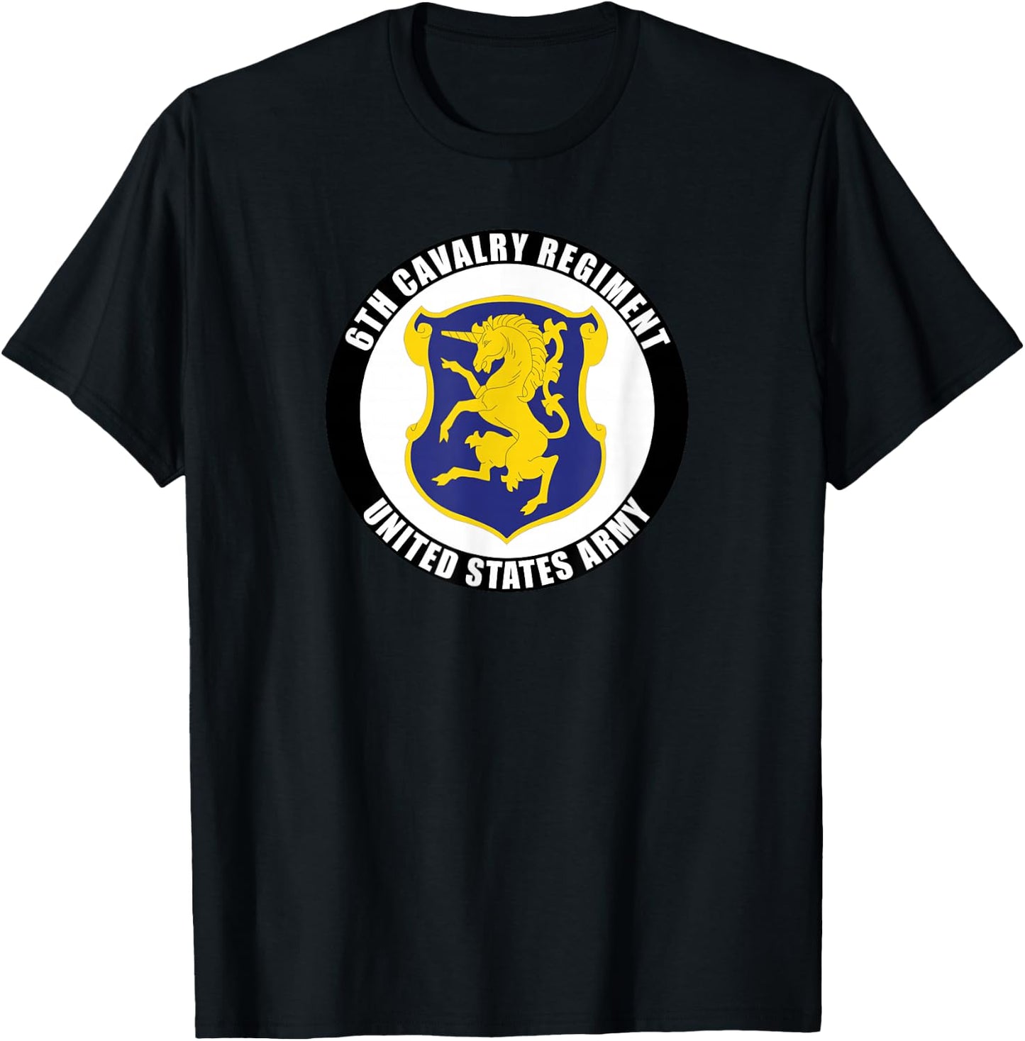 6th Cavalry Regiment United States Army Veteran Military T-Shirt - T-Shirt | Black