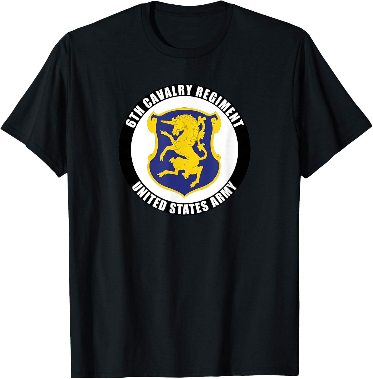 6th Cavalry Regiment United States Army Veteran Military T-Shirt - T-Shirt | Black