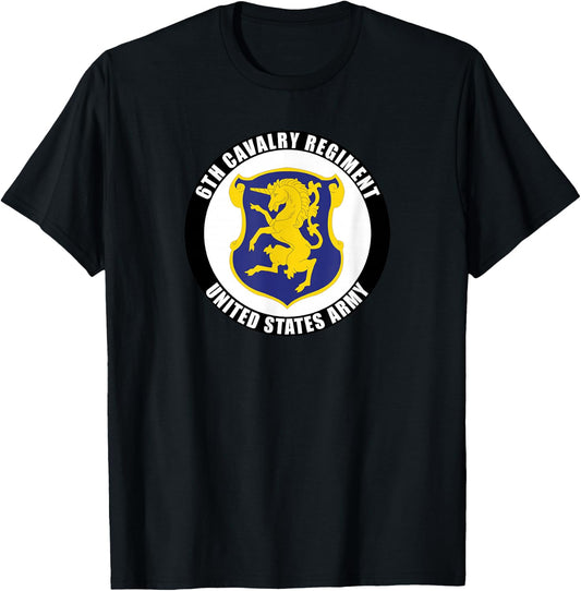 6th Cavalry Regiment United States Army Veteran Military T-Shirt - T-Shirt | Black