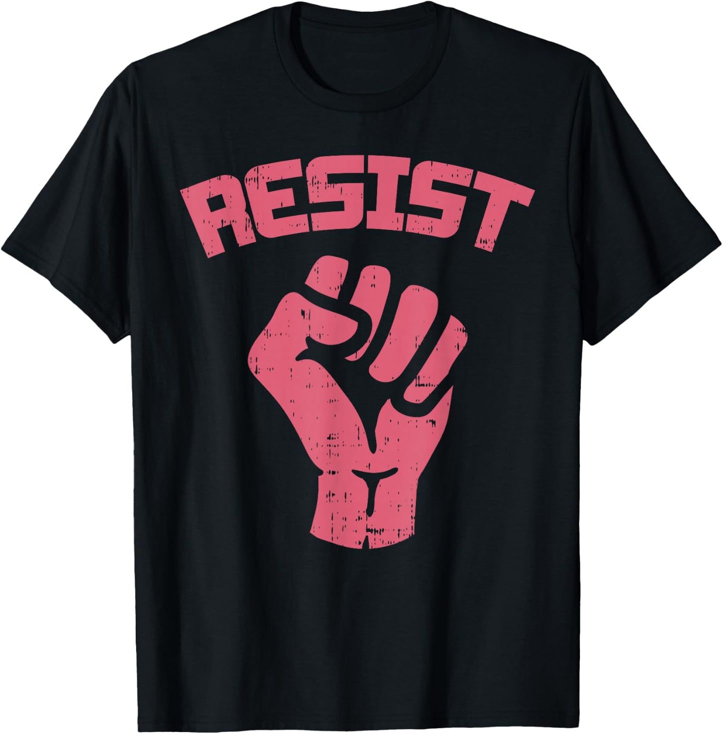 March Fist Resist Shirt Pink January 19 2019 T-Shirt - T-Shirt | Black