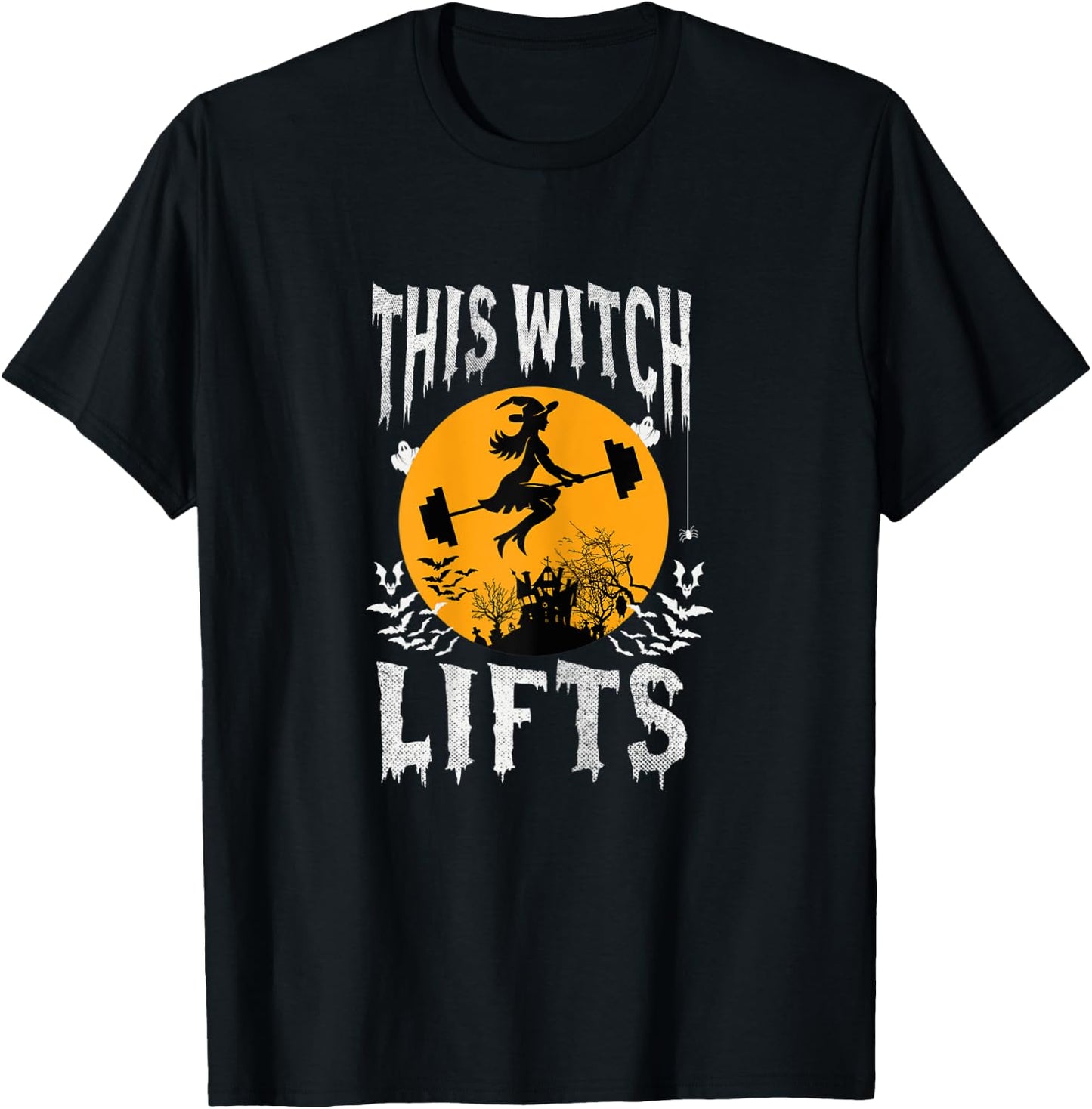 This Witch Lifts Funny Halloween Lifting T-Shirt - T-Shirt | Black