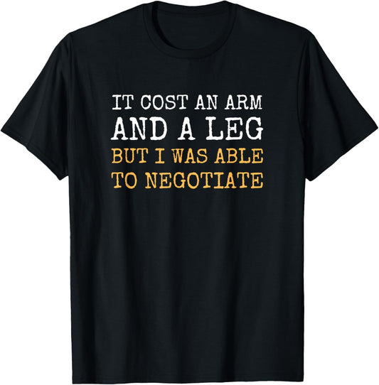 Leg Arm Amputee Funny Prosthetic Amputation Men Gifts T-Shirt - T-Shirt | Black
