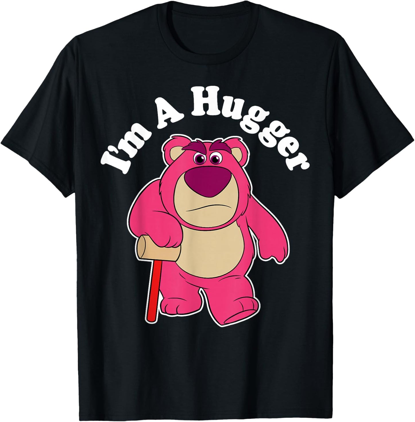 Disney Pixar Toy Story I'm A Hugger Lotso The Bear Portrait T-Shirt - T-Shirt | Black