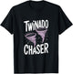 Twinado Chaser - Twinado Chaser Funny Dad Twin T-Shirt - T-Shirt | Black