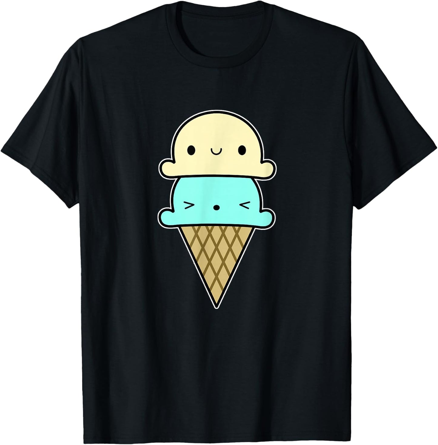 Ice Cream Shirt Kids Toddler Girls and Boys T-Shirt - T-Shirt | Black