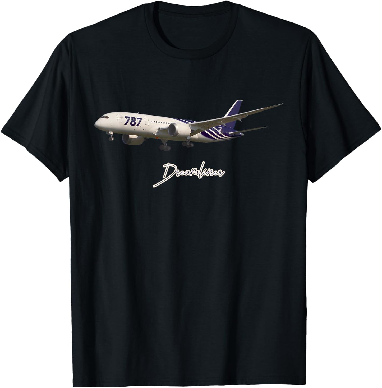 787 Passenger Plane T-Shirt - T-Shirt | Black