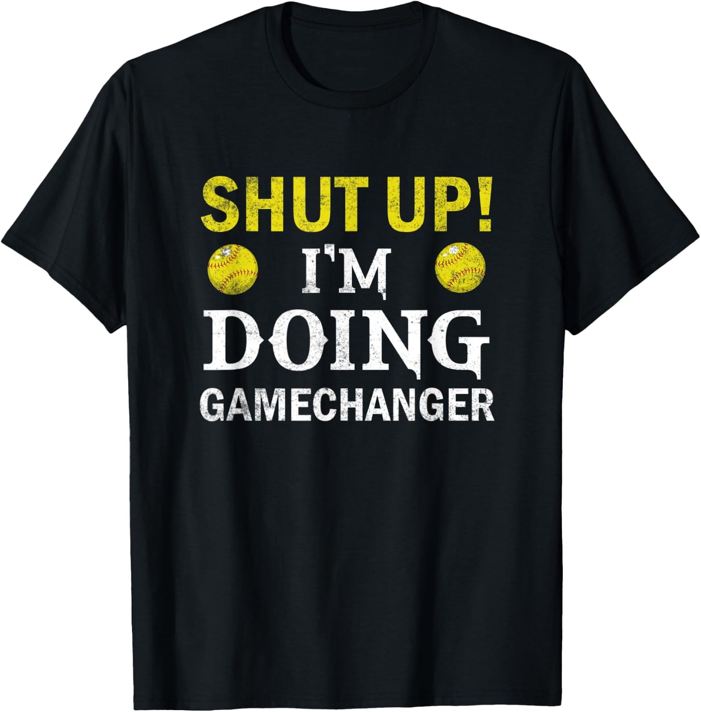 Softball Player Pitcher I'm Doing Gamechanger T-Shirt - T-Shirt | Black
