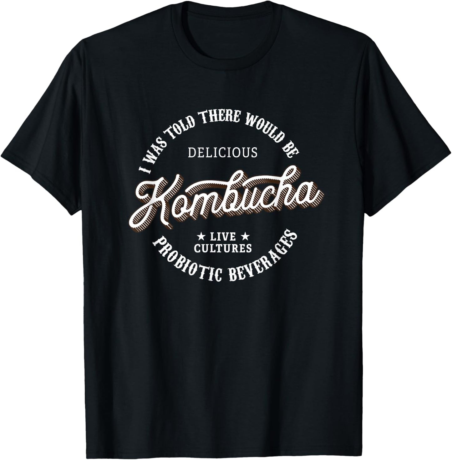 Kombucha Gifts - Funny Vintage Kombucha Label T-Shirt - T-Shirt | Black