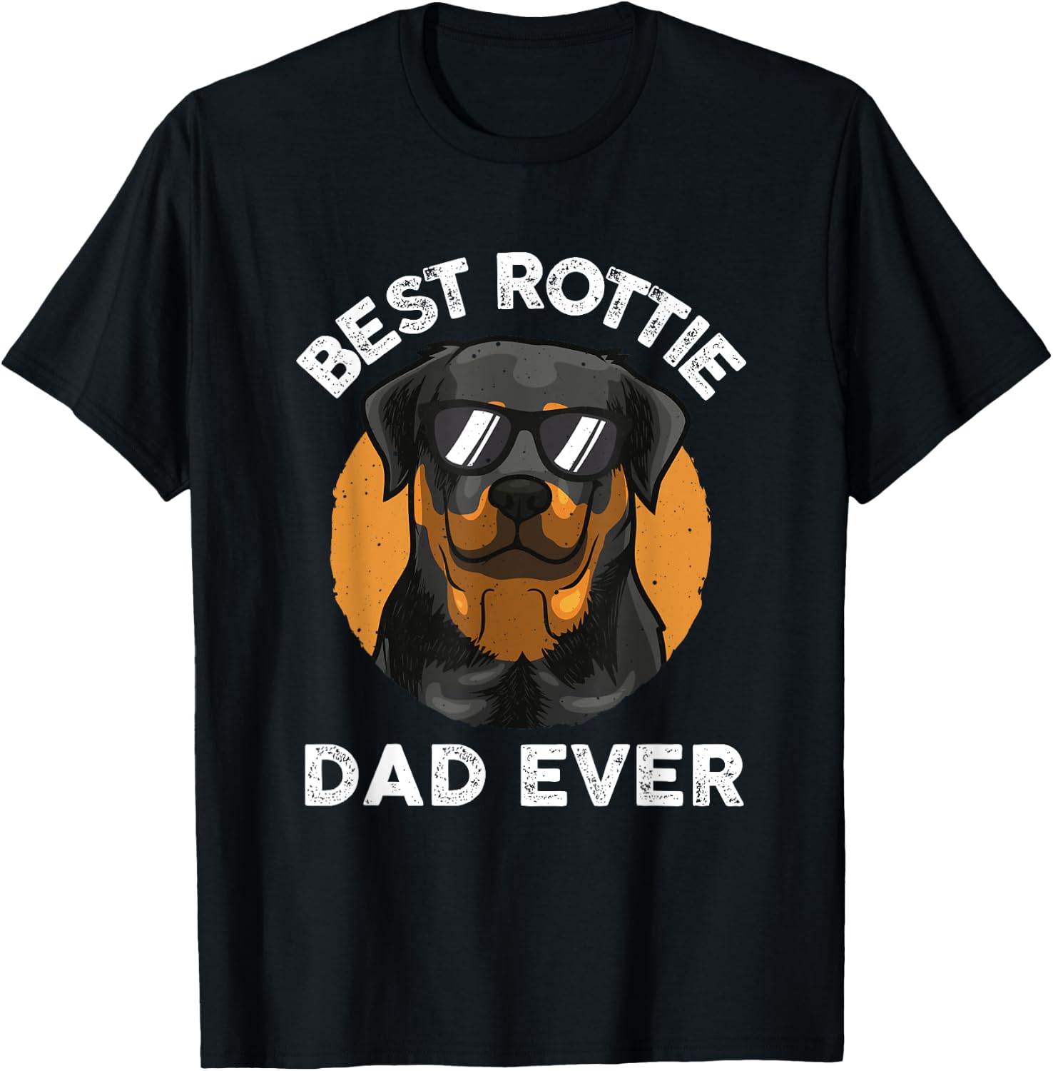 Funny Rottweiler Dad Design Grandpa Rottie Dad Quote T-Shirt - T-Shirt | Black