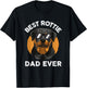 Funny Rottweiler Dad Design Grandpa Rottie Dad Quote T-Shirt - T-Shirt | Black