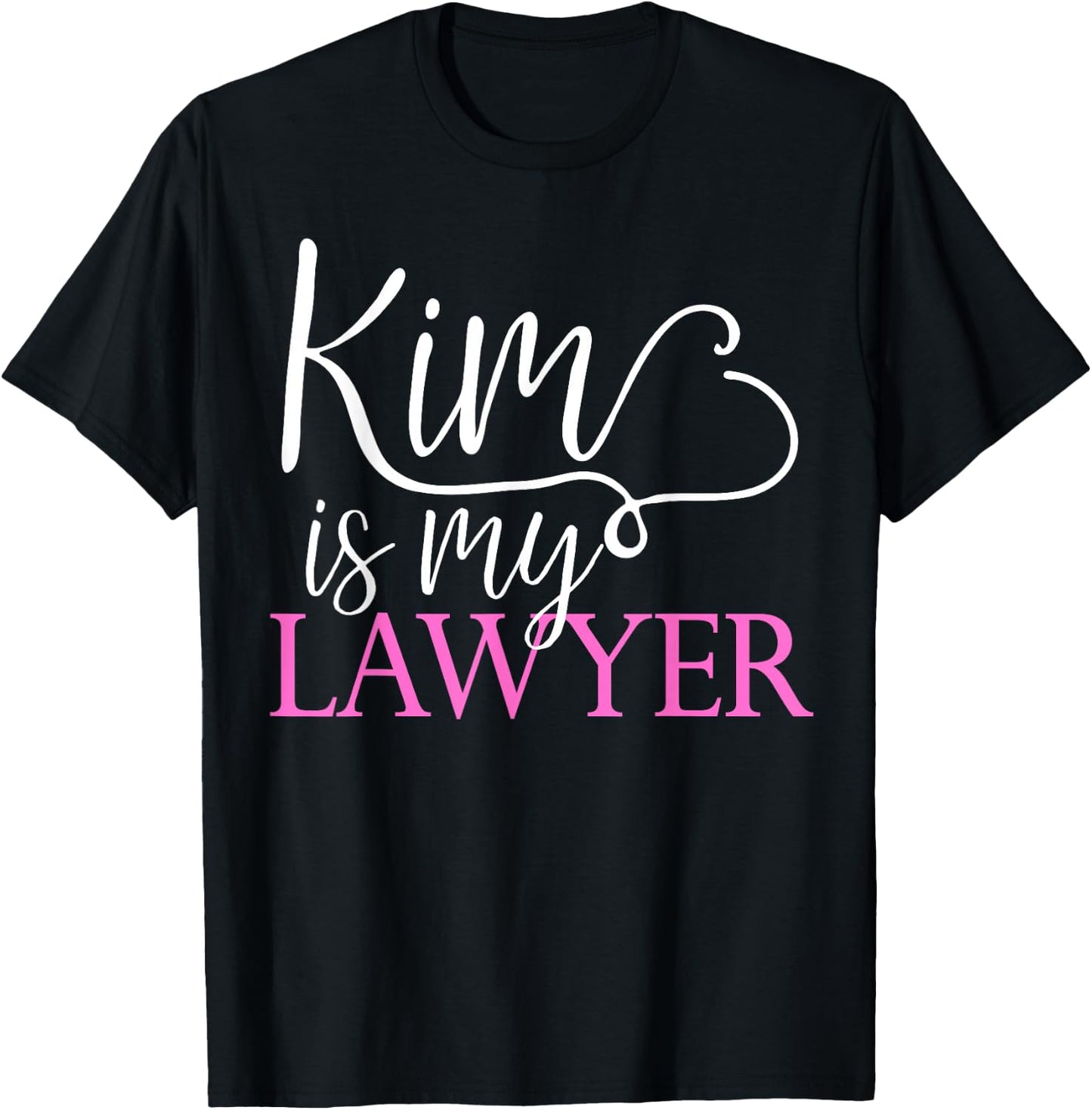 Kim is My Lawyer Reading the Law Criminal Justice Reform T-Shirt - T-Shirt | Black
