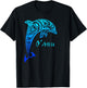 Oahu, Hawaii Vintage Tribal Dolphin Vacation T-Shirt - T-Shirt | Black