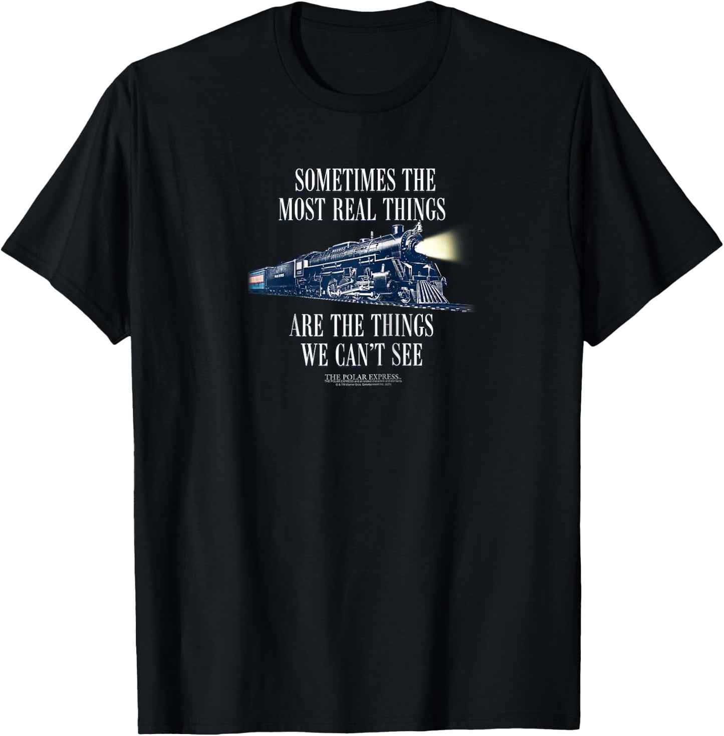 Polar Express Train Raglan Baseball T-Shirt - T-Shirt | Black