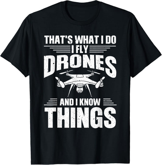 Funny Drone Art Women Boys Drone Racing Drone Pilot T-Shirt - T-Shirt | Black