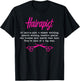 Barber Hairapist Definition Gift Haircutter Hairdresser T-Shirt - T-Shirt | Black