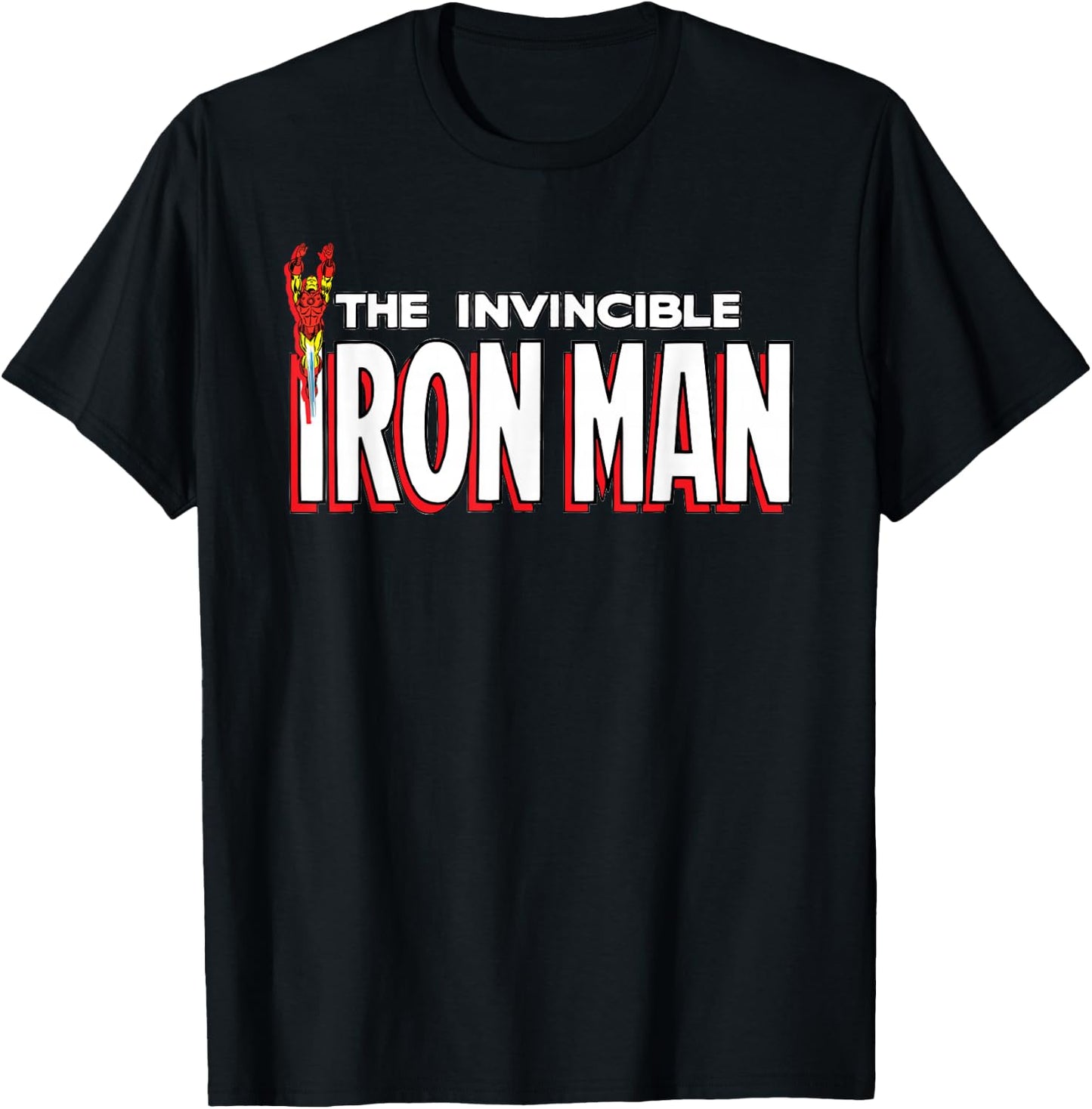 Marvel The Invincible Iron Man Retro Comic Book T-Shirt - T-Shirt | Black