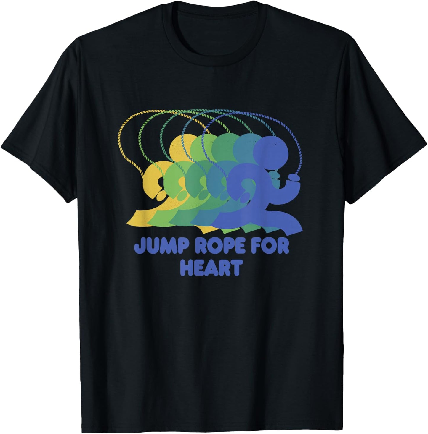 Jump Rope for heart T-Shirt - T-Shirt | Black