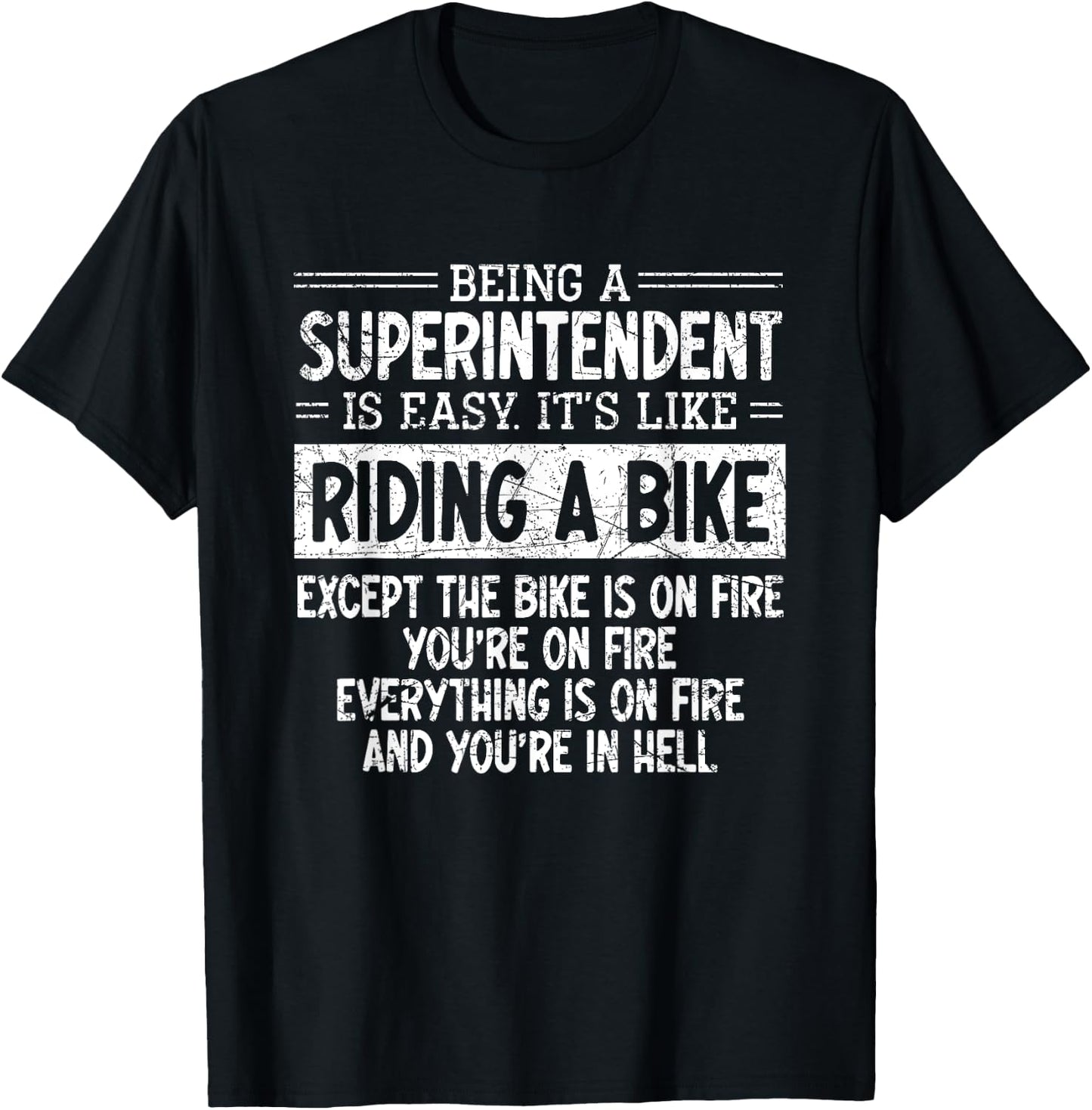 Superintendent – Controller Administrator Director Manager T-Shirt - T-Shirt | Black