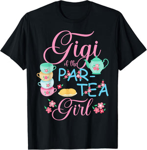 Gigi of The Par-Tea Girl Time to Par Tea Matching Family T-Shirt - T-Shirt | Black